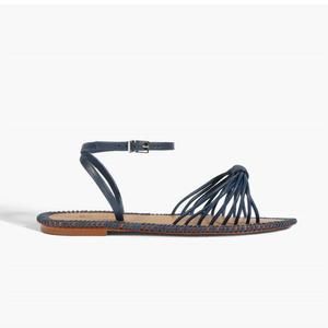 NEW SCHUTZ women's livia flat sandals in infinite blue